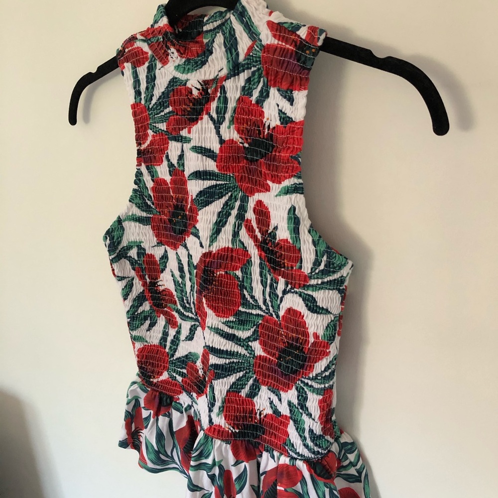 Zara Poppy Peplum Top